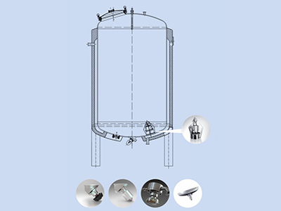 Magnetic stirrer tank